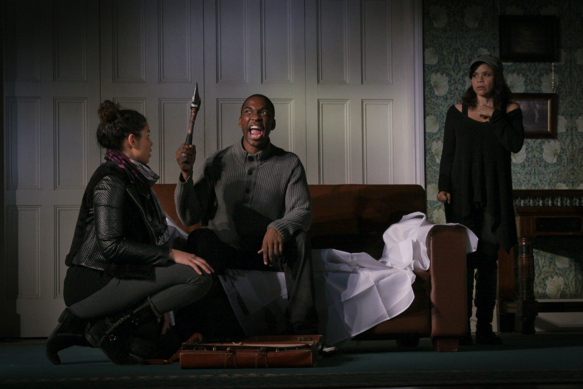24 Hour Plays Rehearsals Jordin Sparks, Jay Pharoah and Rosie Perez