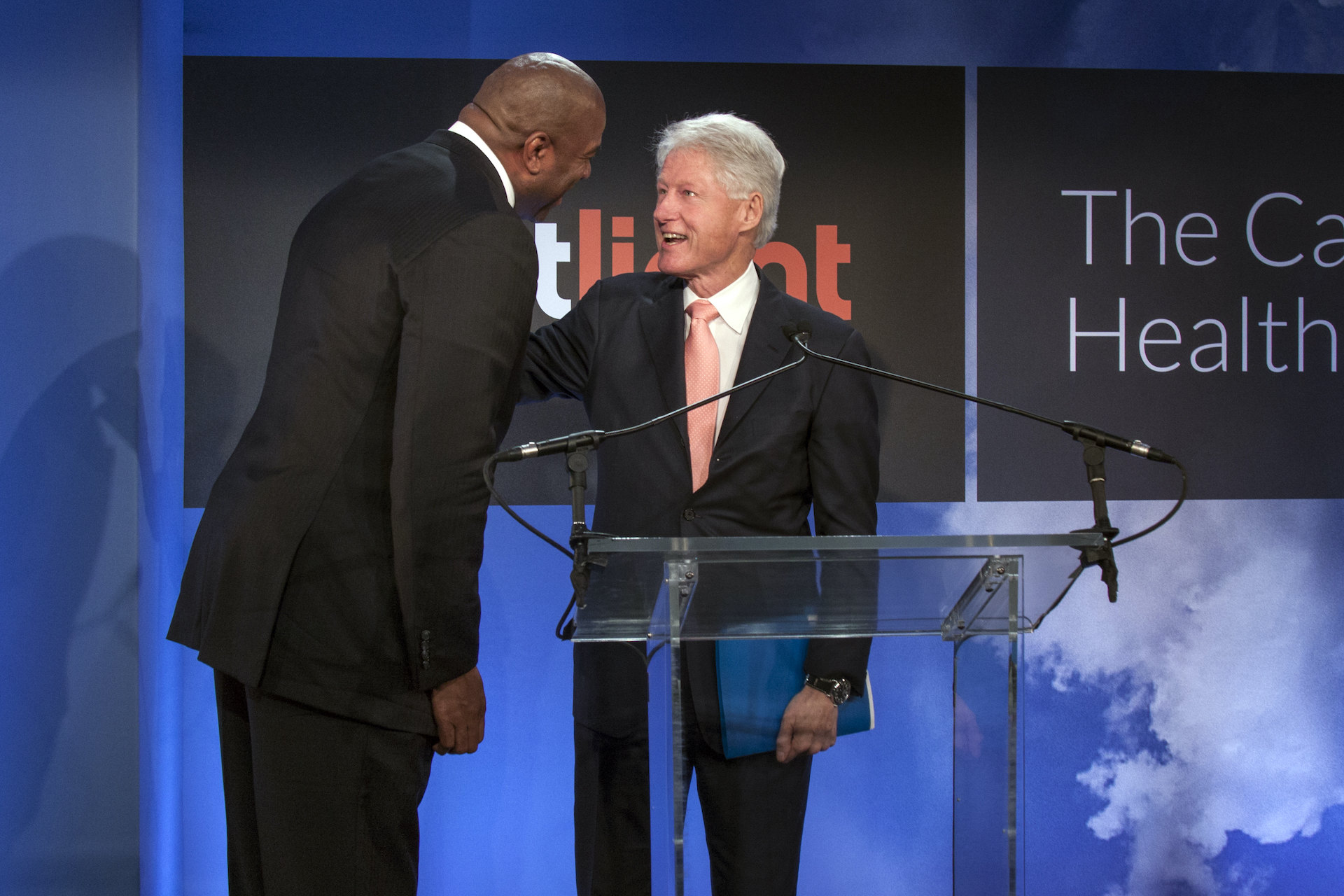 Castlight corporate conference Magic Johnson and President Bill Clinton